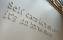Load image into Gallery viewer, Self Care isn't an expensive, it's an investment | Wall Sign - 150cm