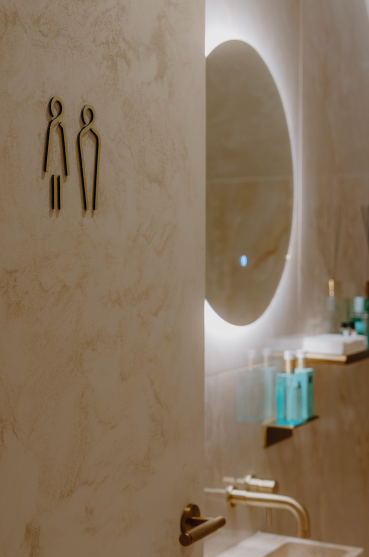 Toilet Icon Sign Set