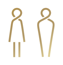 Load image into Gallery viewer, Toilet Icon Sign Set
