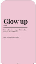 Load image into Gallery viewer, ‘Glow Up’ Pavement Eco Sign (PINK)
