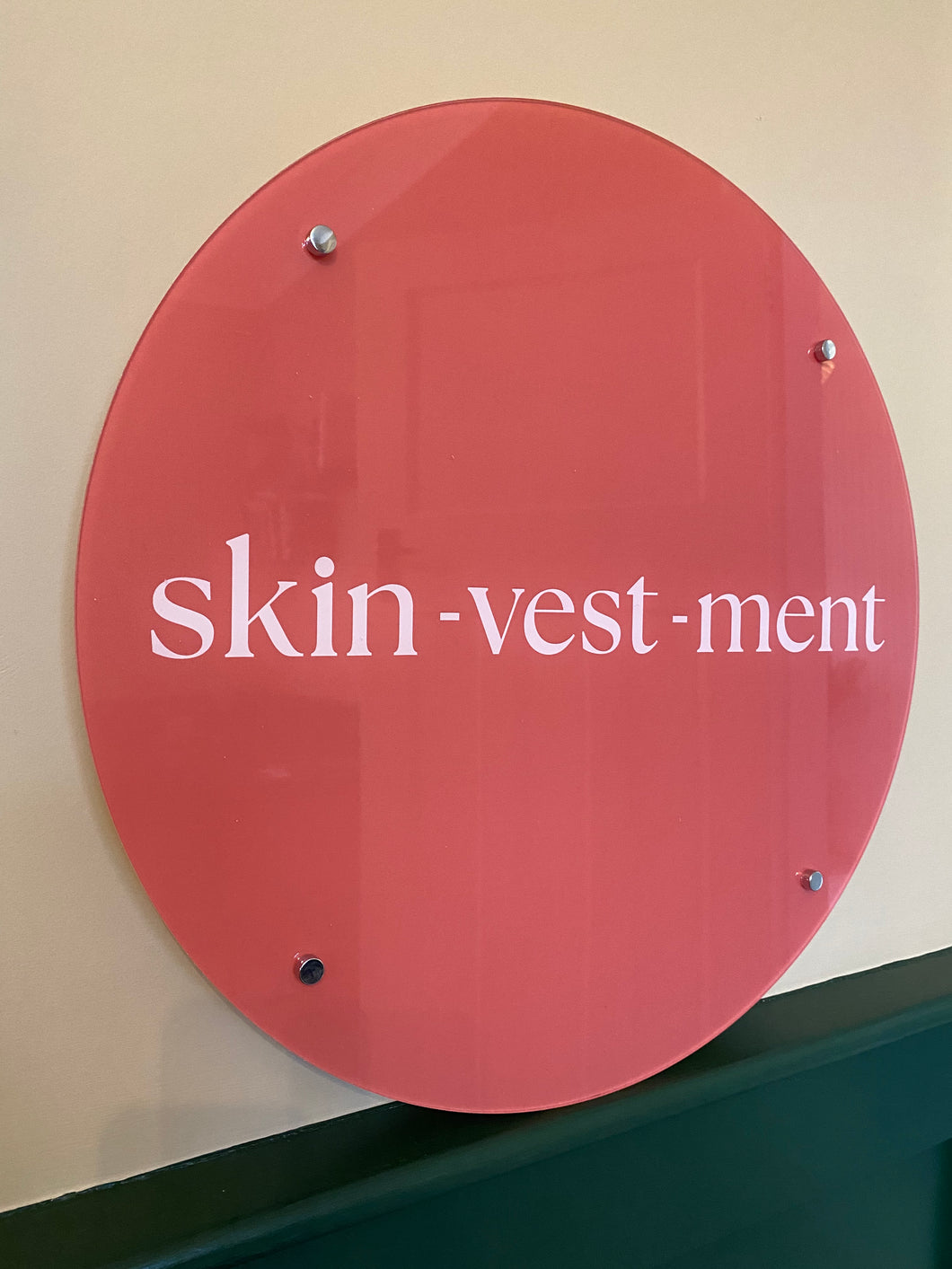 SKIN-VEST-MENT - Acrylic Wall Sign