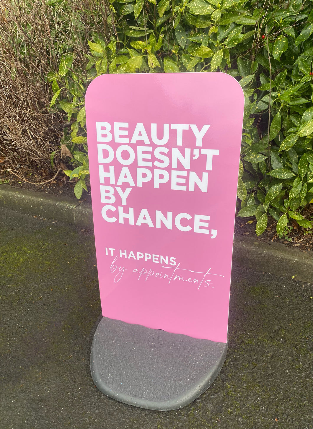‘Beauty Appointments’ Pavement Eco Sign (PINK)
